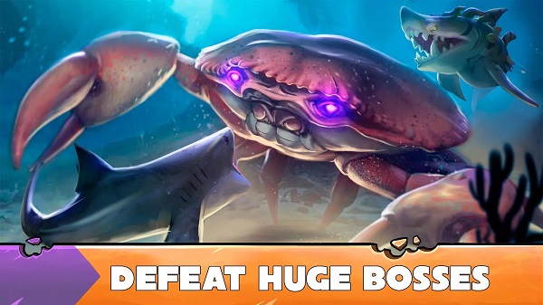 Hungry Shark Evolution MOD APK 13.9.2 Unlimited Money/Gems 2 Hungry Shark Evolution mod apk melawan boss kepiting raksasa gameplay