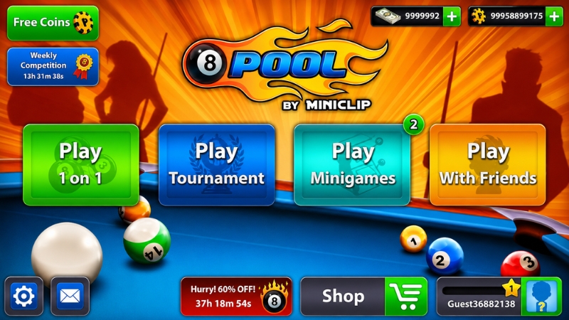 Download 8 Ball Pool (MOD, Long Lines) v56.23.2 free on android 3 Perbandingan aim pendek original vs aim panjang mod