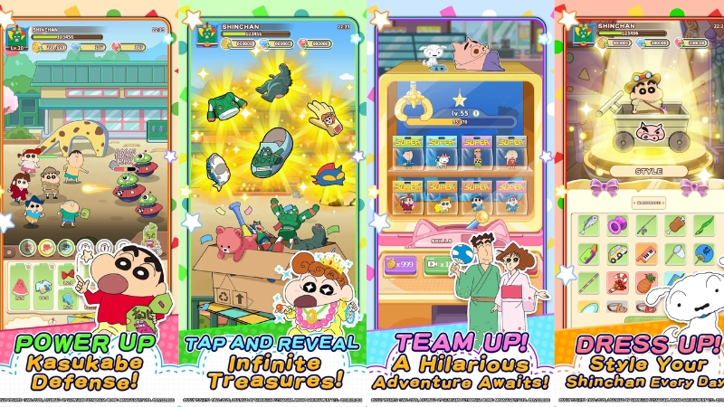 Crayon Shinchan Go! v1.0.5 MOD APK (Unlocked) Download 2 Crayon Shinchan: GO! gameplay casual RPG