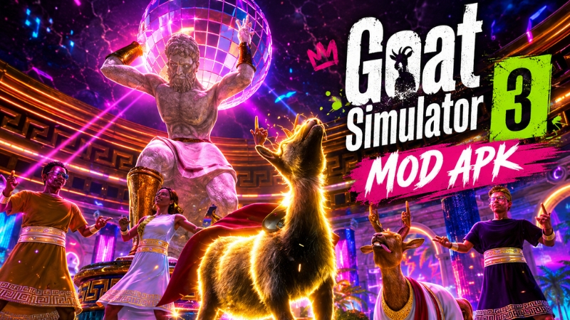 Download Goat Simulator 3 1.1.6.3 free on android 4 Goat Simulator 3 Android gameplay sandbox lucu
