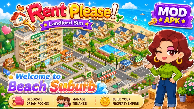 Download Rent Please! (MOD, Unlimited Money) 1.87.5.2 free on android 4 Rent Please mod apk 4
