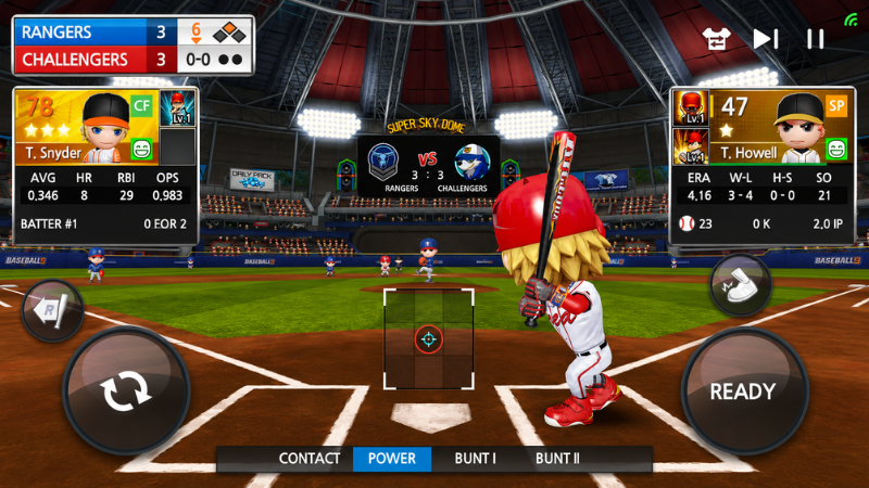 Download BASEBALL 9 (MOD, Unlimited Money) 3.8.9 free on android 3 Perbandingan upgrade pemain di versi asli vs modifikasi