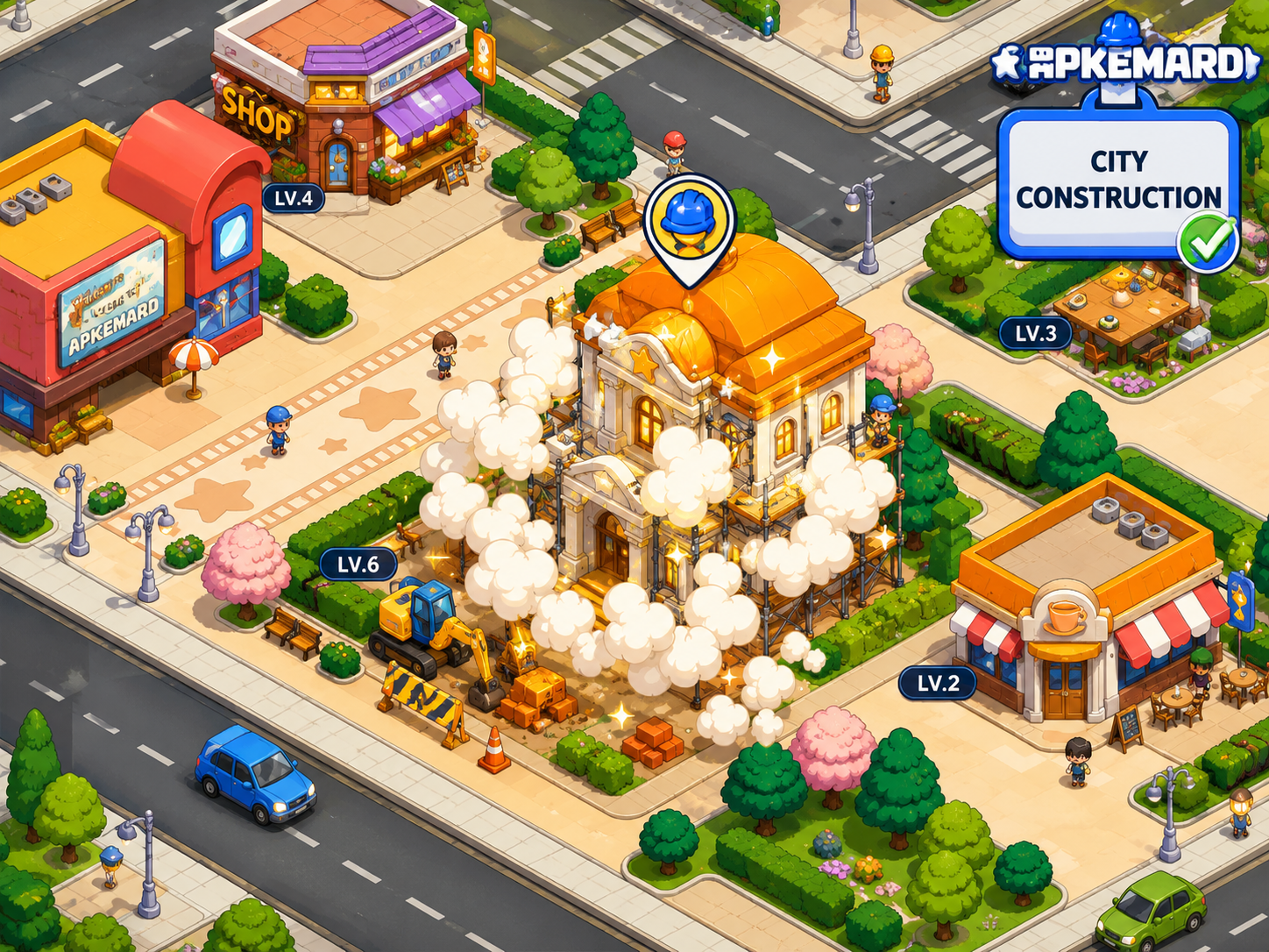 Happy Citizens v1.6.21 MOD APK (Unlimited Money, Energy) 5 cara install Happy Citizens MOD APK Android