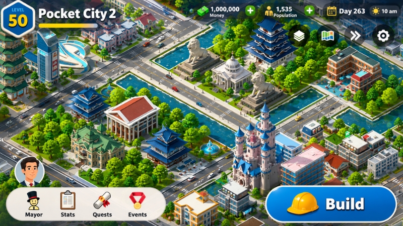 Pocket City 2 MOD APK v1.096 (Uang Tak Terbatas/Gratis) 2 Fitur unlimited money di Pocket City 2 MOD APK