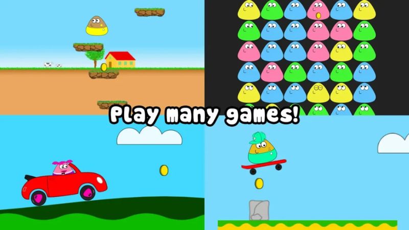 Download Pou MOD APK v1.4.135 (Uang Tidak Terbatas) 2 Gameplay Pou: Sederhana, Seru, dan Adiktif