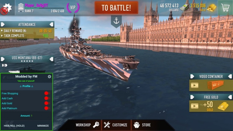 Download Battle of Warships MOD APK v1.74.12 (Unlimited Money, All Ships) 6 Fitur Battle of Warships MOD APK