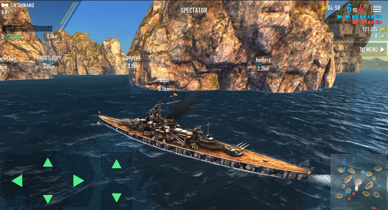 Download Battle of Warships MOD APK v1.74.12 (Unlimited Money, All Ships) 4 Membidik kapal yang terus bergerak